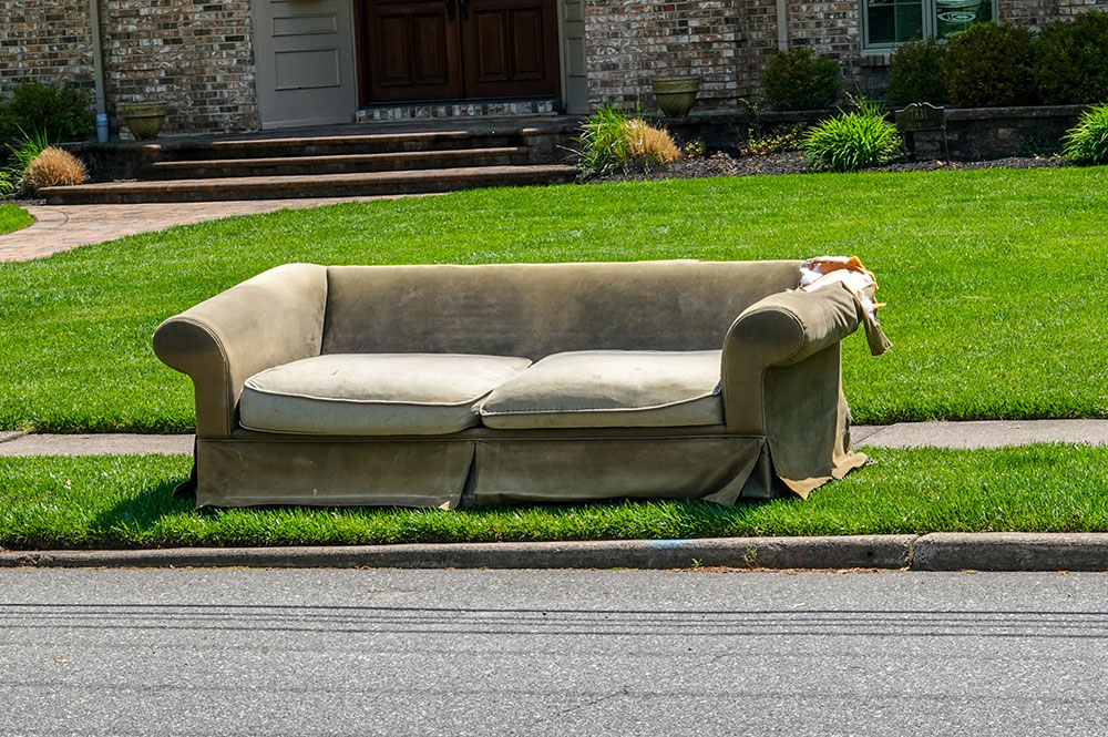best way to remove an old sofa